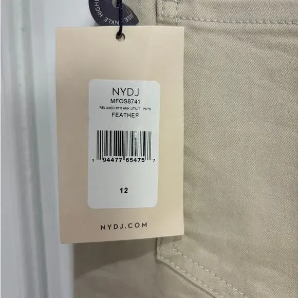 NWT NYDJ Relaxed Straight Jean - Feather - Size 12 - Picture 5 of 7